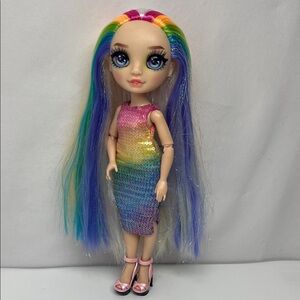 Rainbow High colorful Hair Doll with Sequin Dress